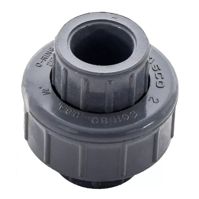 .5″ SKT UNION O-RING TYPE SCHEDULE 80 GRAY