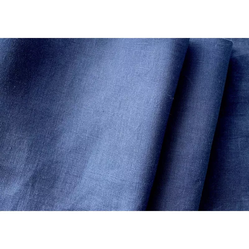 Semi-Sheer Indigo Plum Handkerchief Linen (Made in Turkey)